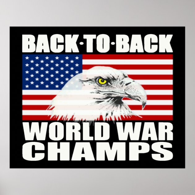 Back to back world war hot sale champs flag