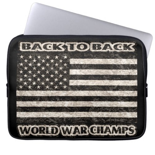 Back to Back World War Champs Laptop Sleeve