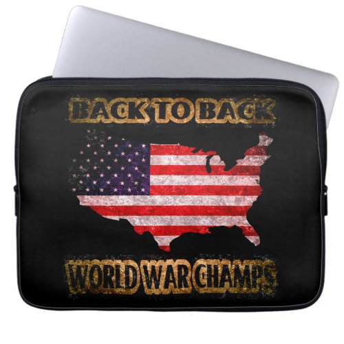 Back to Back World War Champs Laptop Sleeve