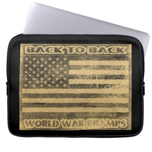 Back to Back World War Champs Laptop Sleeve