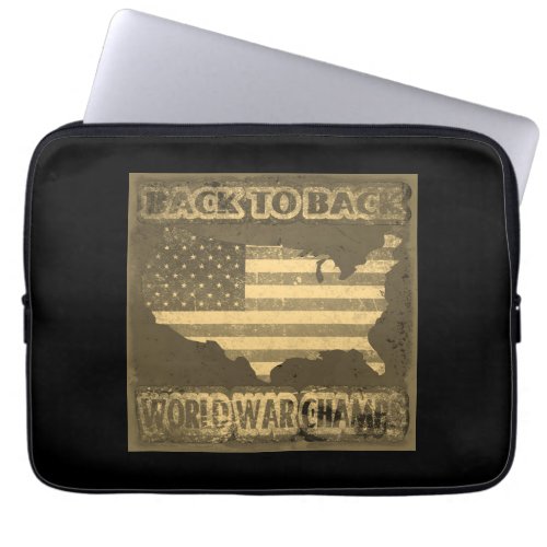 Back to Back World War Champs Laptop Sleeve