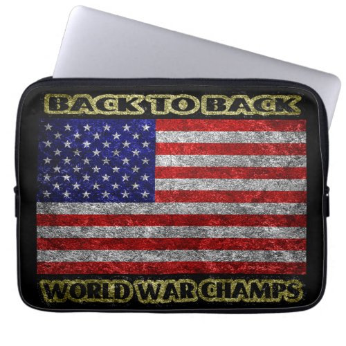 Back to Back World War Champs Laptop Sleeve