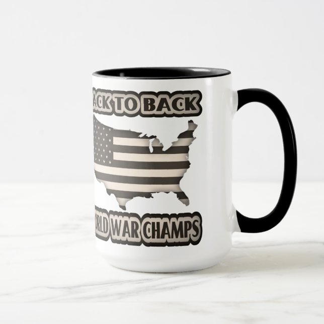 Back to Back World War Champs Mug (Right)