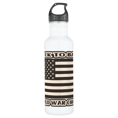 Back to Back World War Champs Stainless Steel Water Bottle