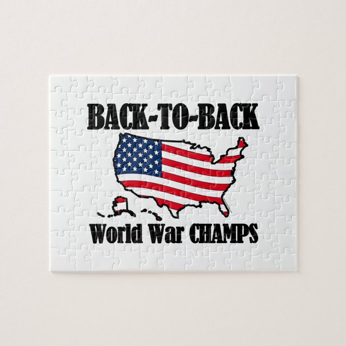 Back To Back WW Champs, USA Shape Puzzles