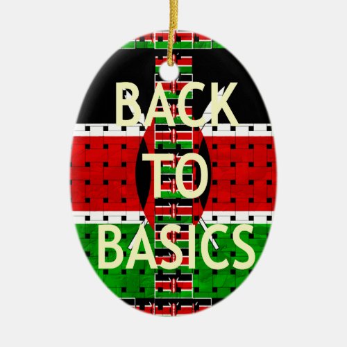 Back to Basics Ceramic Ornament