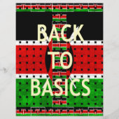 Back to Basics: Kenya Flag-Themed  Weaving Culture (Front)