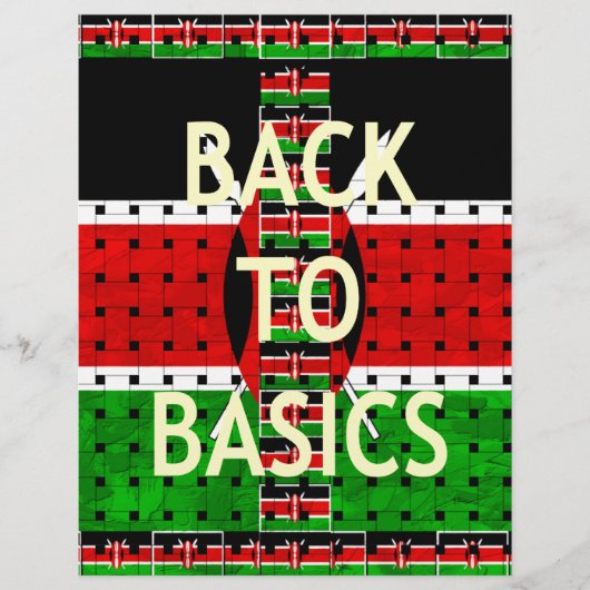 Back to Basics: Kenya Flag-Themed  Weaving Culture (Front)