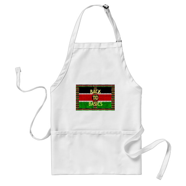Back to Basics: Kenya Flag Themed Weaving Culture Adult Apron (Front)