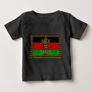 Back to Basics: Kenya Flag Themed Weaving Culture Baby T-Shirt