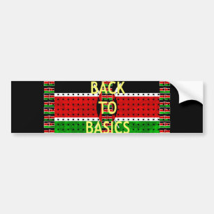 Back to Basics: Kenya Flag Themed Weaving Culture Bumper Sticker