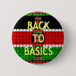 Back to Basics: Kenya Flag Themed Weaving Culture Button