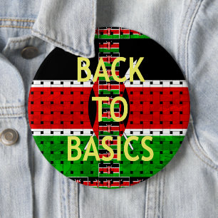 Back to Basics: Kenya Flag Themed Weaving Culture Button