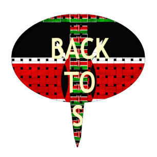 Back to Basics: Kenya Flag Themed Weaving Culture Cake Topper