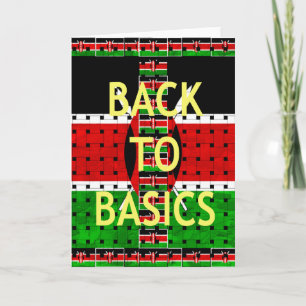 Back to Basics: Kenya Flag Themed Weaving Culture Card