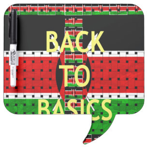 Back to Basics: Kenya Flag Themed Weaving Culture Dry-Erase Board