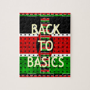 Back to Basics: Kenya Flag Themed Weaving Culture Jigsaw Puzzle