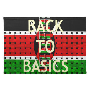 Back to Basics: Kenya Flag Themed Weaving Culture Placemat
