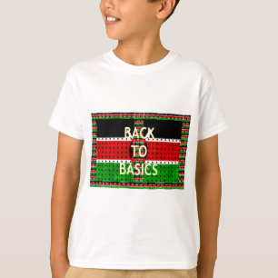 Back to Basics: Kenya Flag Themed Weaving Culture T-Shirt