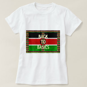 Back to Basics: Kenya Flag Themed Weaving Culture T-Shirt
