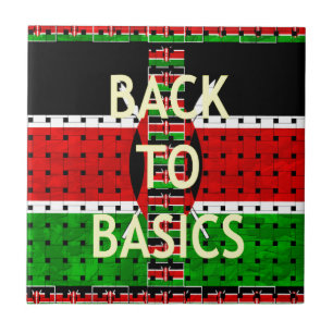Back to Basics: Kenya Flag Themed Weaving Culture Tile