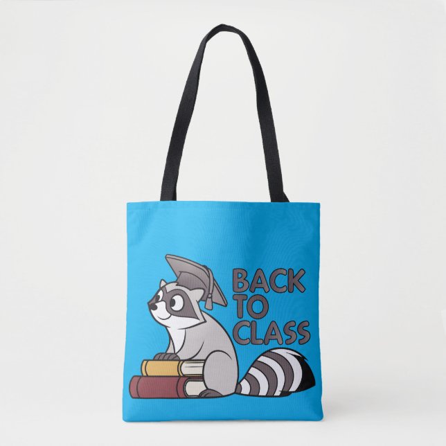 Back to Class 2025 Raccoon Design Tote Bag (Front)