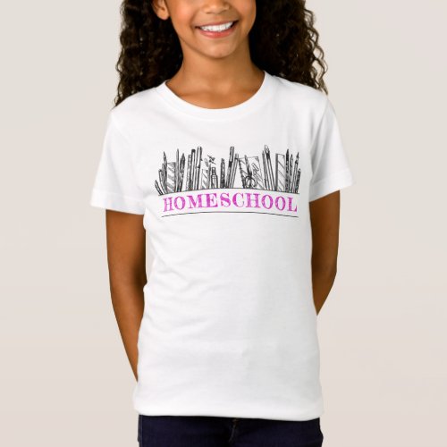 Back to Homeschool Men Women and Kids Matching  T_Shirt
