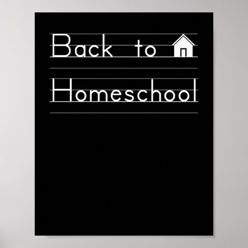 Back To Homeschool  Poster
