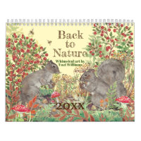 Back To Nature Animal Illustrations Cute Whimsical