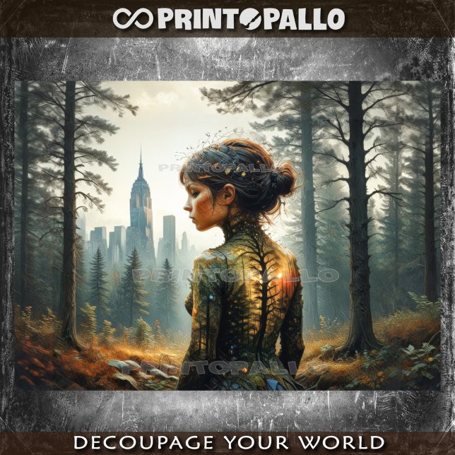 Back to Nature: girl.  Tissue Paper (Creator Uploaded)