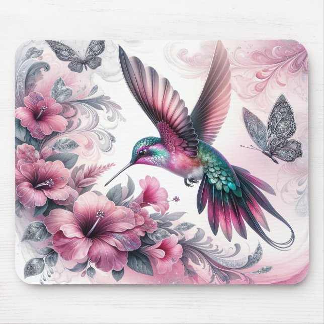 Back to Nature Hummingbird Mouse Pad (Front)