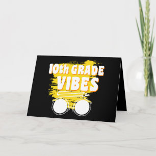 Back To School 10th Grade Vibes Shirt First Day Card