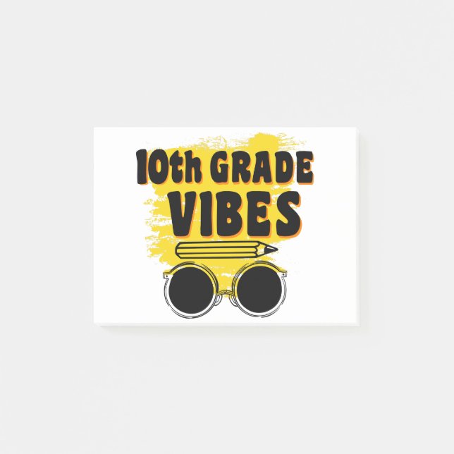 Back To School 10th Grade Vibes Shirt First Day Post-it Notes (Front)