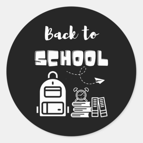 Back To School 113  Classic Round Sticker