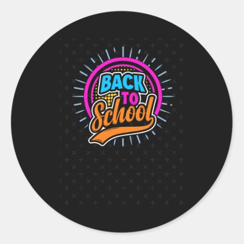 Back To School 132  Classic Round Sticker