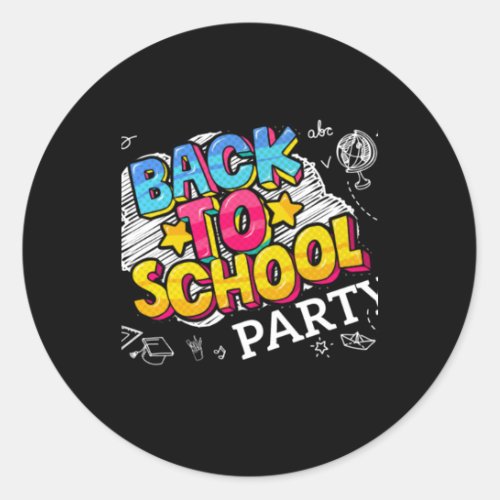Back To School 134  Classic Round Sticker