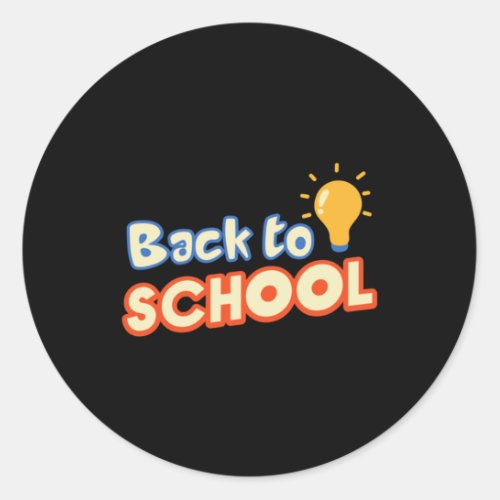 Back To School 138  Classic Round Sticker