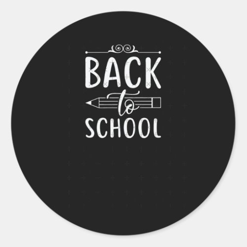 Back To School 141  Classic Round Sticker