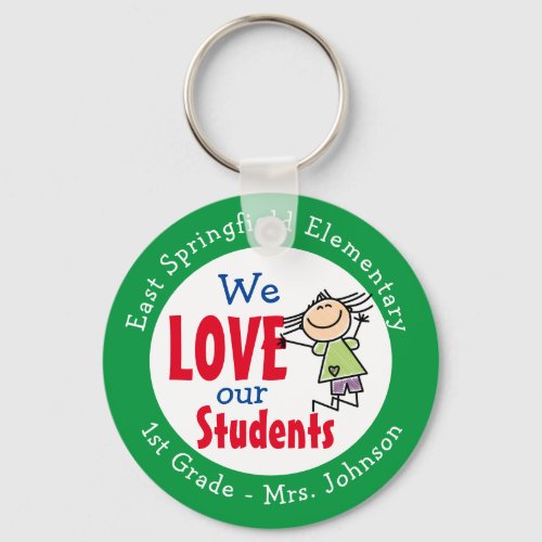 Back to School 1st Day School Gifts Kids Keychain