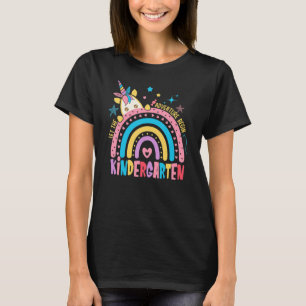 Back To School 1st Grade Students Teacher Rainbow T-Shirt