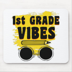 Back To School 1st Grade Vibes Shirt First Day Mouse Pad