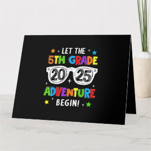 Back To School 2025 Let The 5th Grade Adventure Be Card