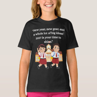 Back To School 2027 Kids Motivational T-Shirt