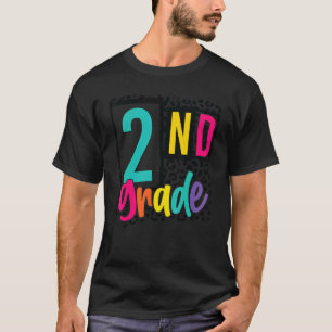 Back To School 2nd Grade Leopard First Day of Scho T-Shirt