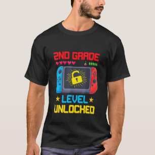 Back To School 2nd Grade Level Unlocked Video Game T-Shirt
