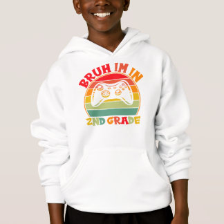 Back to School 2nd Grade – Rainbow Gaming Design Hoodie