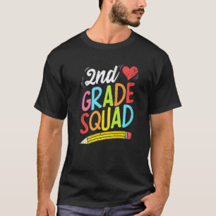 Back To School 2nd Grade Squad Second Grade Teache T-Shirt