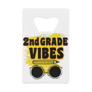Back To School 2nd Grade Vibes Shirt First Day Kid Credit Card Bottle Opener