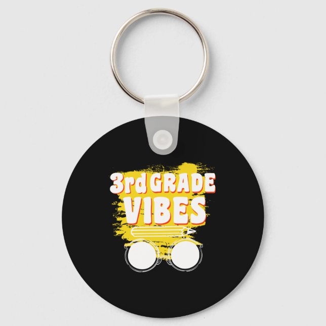 Back To School 2nd Grade Vibes Shirt First Day Kid Keychain (Front)