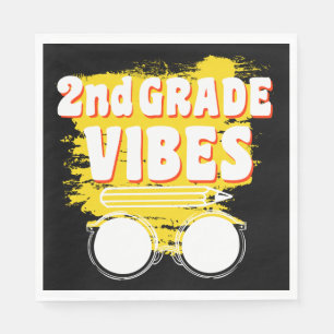 Back To School 2nd Grade Vibes Shirt First Day Kid Napkins